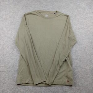Rhone Shirt Mens Small Green Long Sleeve Crewneck Tagless Stretch Tee Casual